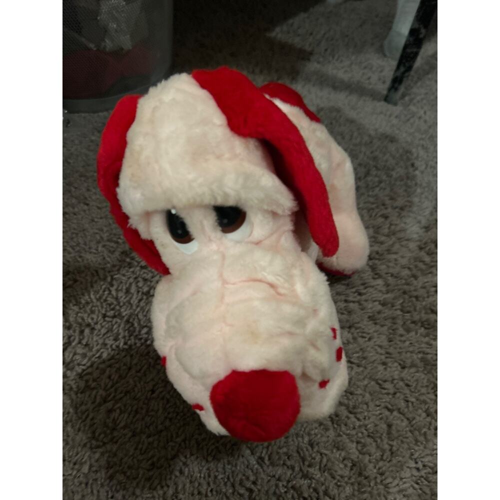 Vintage Animal Playrhing Pink and Red Puppy Dig (1986)